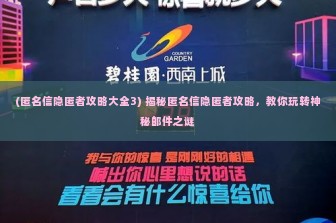 (匿名信隐匿者攻略大全3) 揭秘匿名信隐匿者攻略，教你玩转神秘邮件之谜