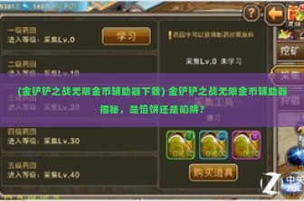 (金铲铲之战无限金币辅助器下载) 金铲铲之战无限金币辅助器揭秘，是馅饼还是陷阱？