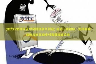 (曙光行动赚钱支付宝提现多久到账) 曙光行动揭秘，如何利用赚钱项目实现支付宝提现全攻略